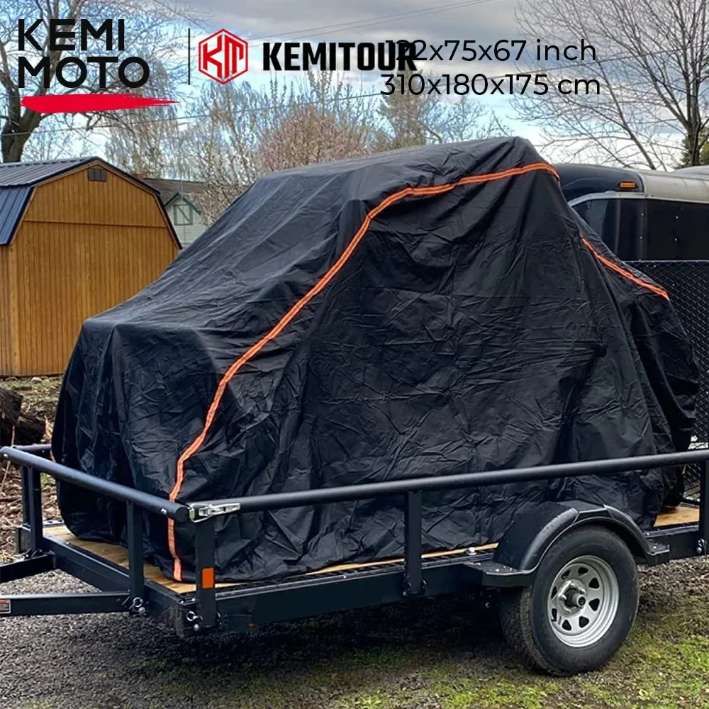

Чехол из ткани Оксфорд UTV 210D, Защитная крышка для двухдверного хранения автомобилей, для любых погодных условий, для Can-am Maverick X3, для Cfmoto