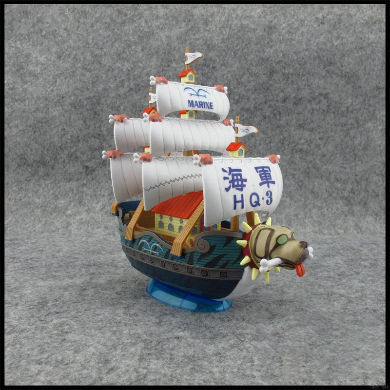 BANDAI-Kit de modèle de navire de guerre de Garp, jouets d'assemblage en plastique, figurine d'action, cadeau de collection de grands bateaux, anime en stock, une pièce