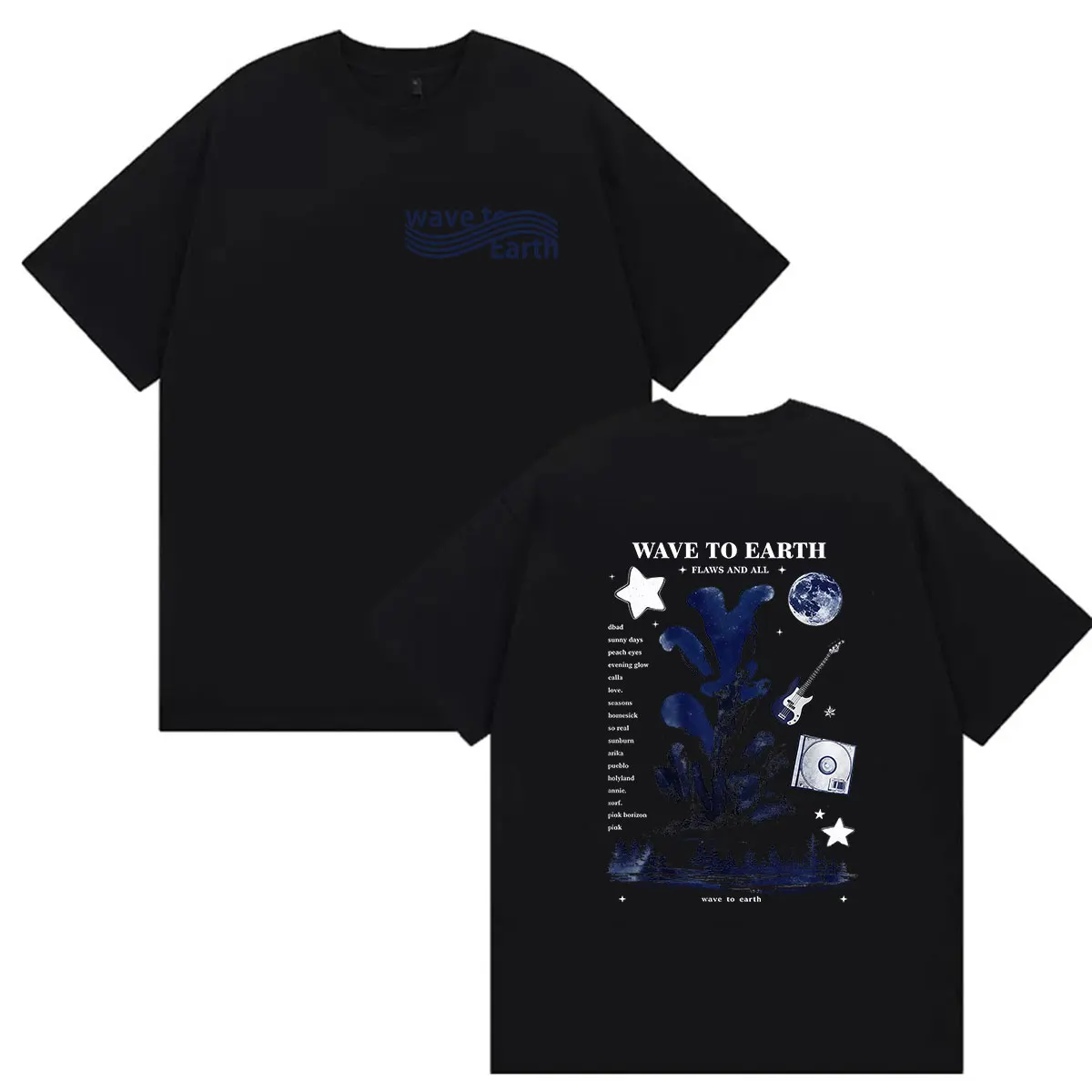 Wave To Earth The Pieces Tour 2026 Bedrucktes T-Shirt Herren Koreanische Band Hip-Hop Kurzarm-T-Shirt Kleidung Mode Vintage T-Shirts – Detail 5