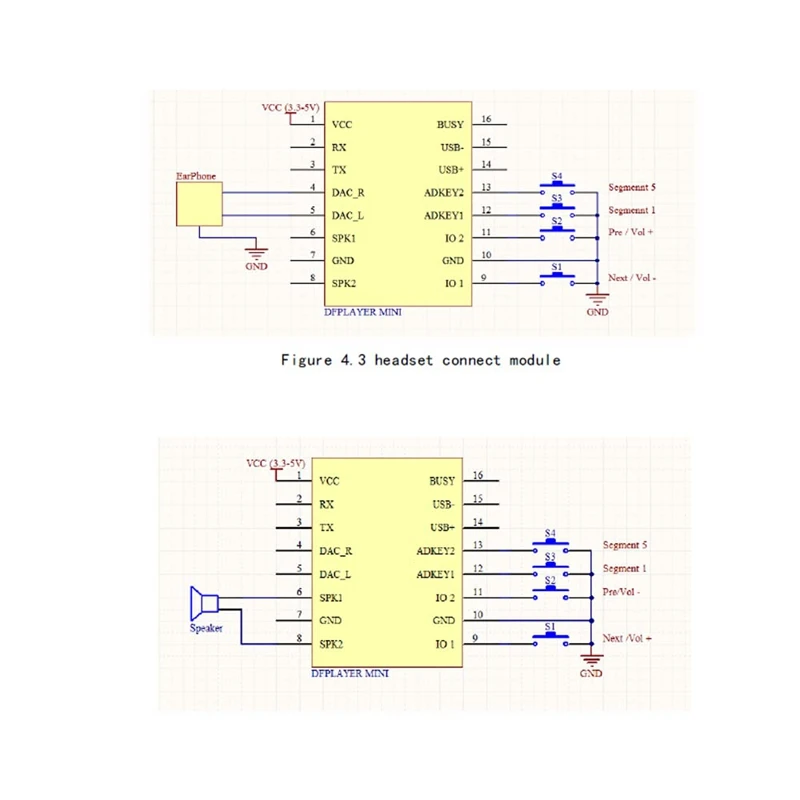 Mini MP3 Player Audio Module MP3 Voice Decode Board Dfplayer With TF Card Slot, For Arduino,Raspberry Pi, MSP430, AVR