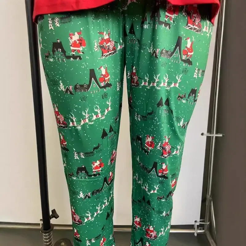 Pyjama de Noël assressentiimprimé père Noël pour toute la famille, vêtements de détente, femmes, hommes, enfants, garçons, filles, olympiques de cosplay