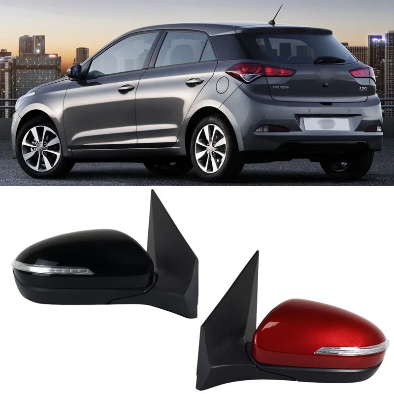 

For Hyundai I20 2016 2017 Car Electric Folding heating Turn Signal Electric adjustment 5/6/8PIN Car Rearview Mirror Assembly