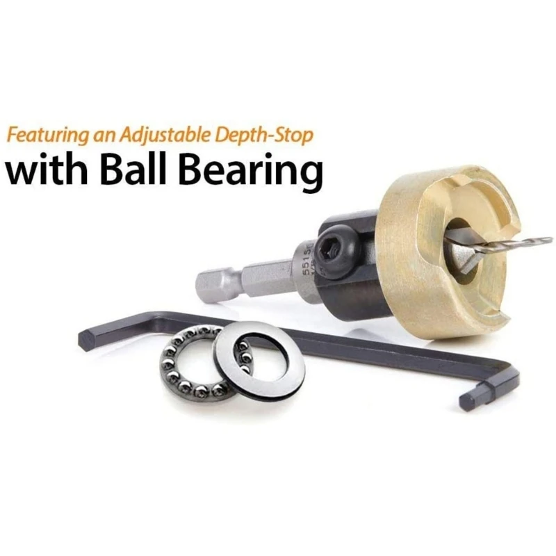 82-Grad-Senkbohrer-Set, Holzbearbeitungs-Senkbohrer