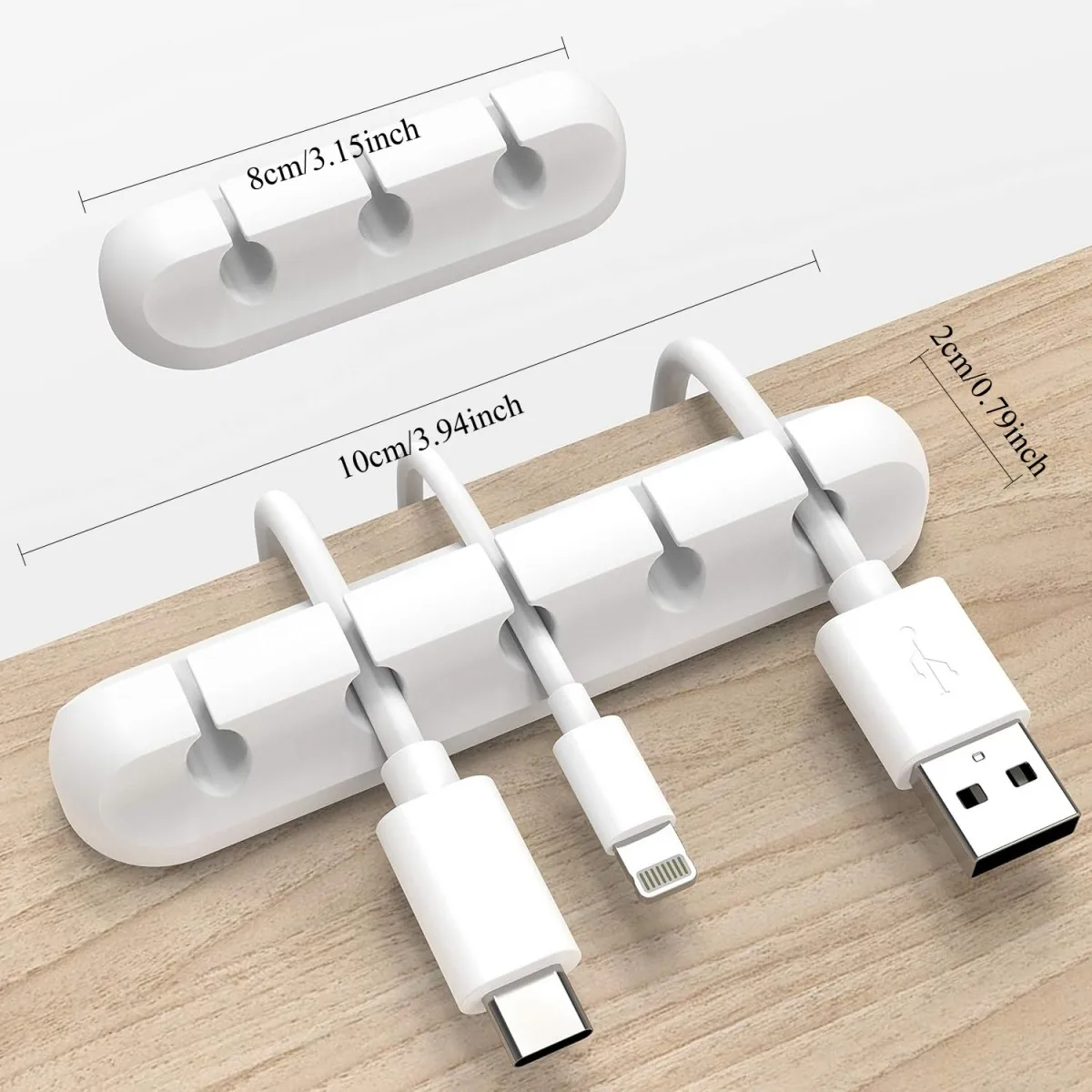 Wire fixing clip, flexible wire organizer, USB harness holder for wire management, very suitable for desktop use