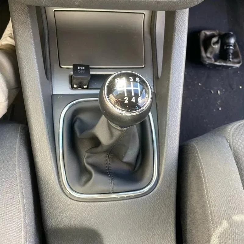 جديد للجولف 5 فولت MK5 MK6 جيتا R32 2004-2014 تصفيف السيارة 5/6 سرعة عصا والعتاد التحول المقبض مع حافظة طوق التمهيد الجلدية