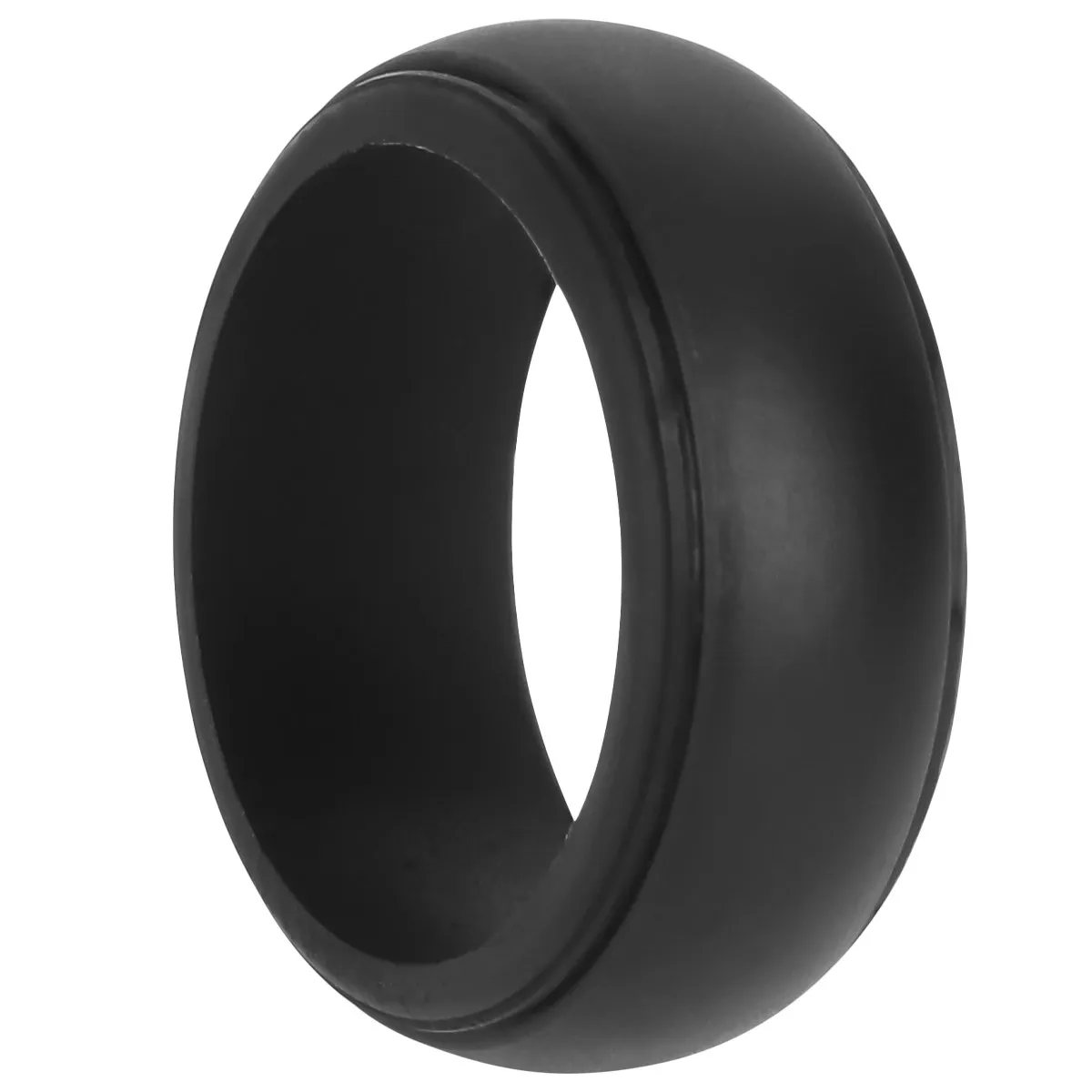 1Pcs Silicone Rings Black Size 10 Tear Resistant Nonslip Finger Grip Strength Trainer for Physical Therapy Outdoor Activities