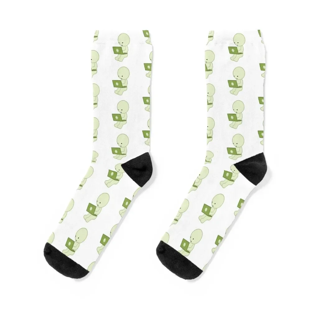 

Laptop Smiski Socks Run Men's happy floral Socks Man Women's