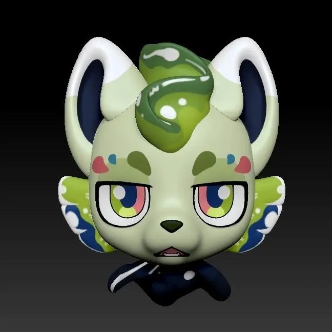 Kemono-Máscara Base Canidae, traje de fieltro de muso medio a largo, Serie Kig, traje de bestia, disfraz de calavera impreso en 3D, accesorios DIY, máscara de Cosplay
