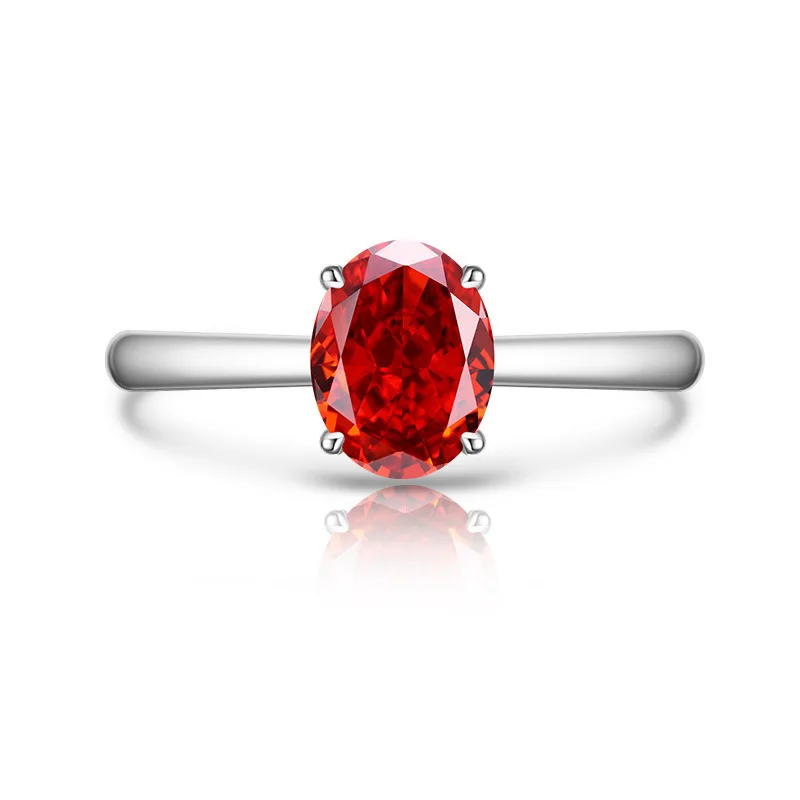 Ovaler, farbenfroher Zirkon-Ring, verstellbar, 925er Sterlingsilber, mehrfarbiger Geburtsstein, stapelbare Ringe für Damen, Alltagsschmuck – Detail 14