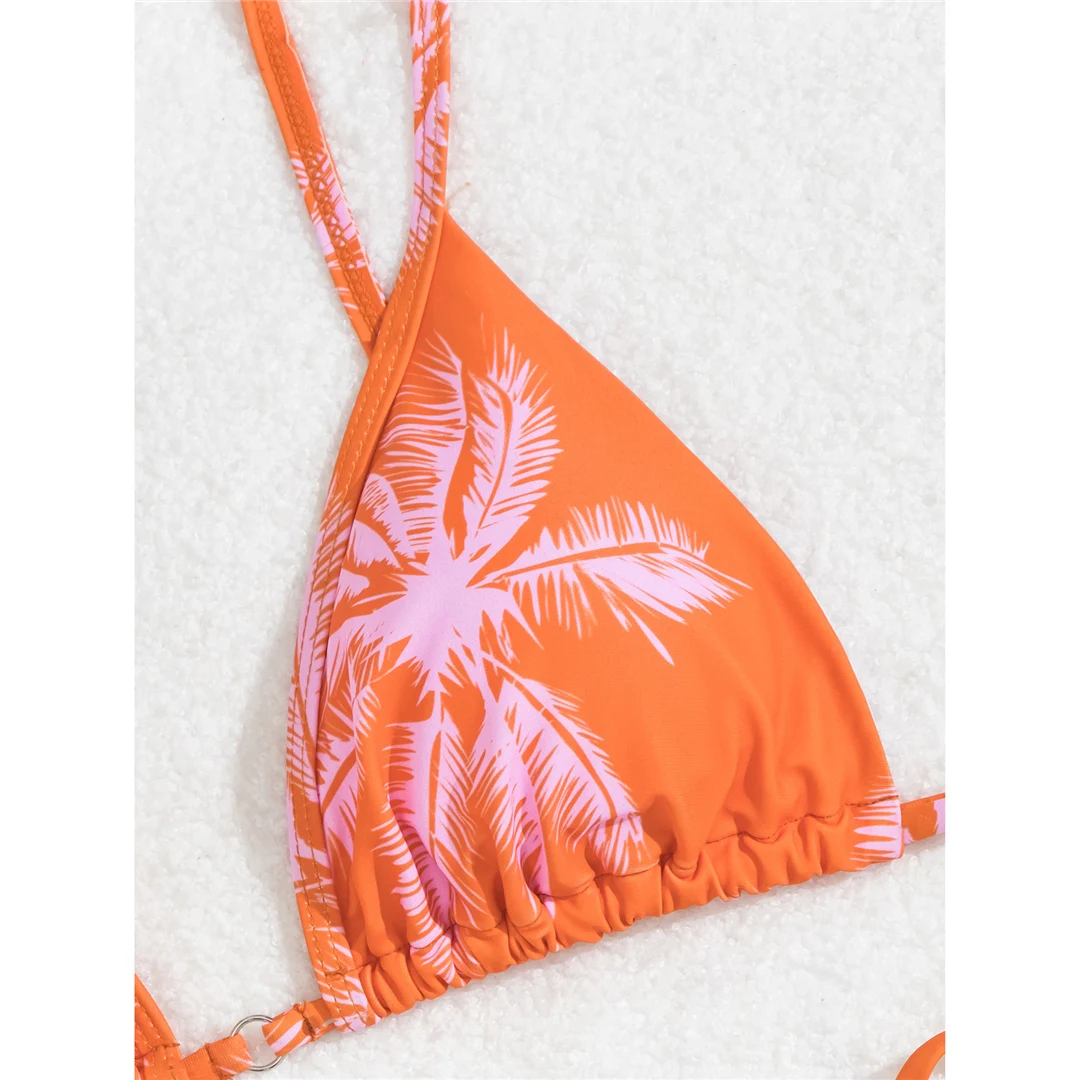 2026 Sexy bedruckter Bikini mit hohem Beinausschnitt und Polsterung, Damen-Badeanzug, zweiteiliger Bikini-Set, Badebekleidung, Badeanzug, Schwimmanzug V5854 – Detail 15