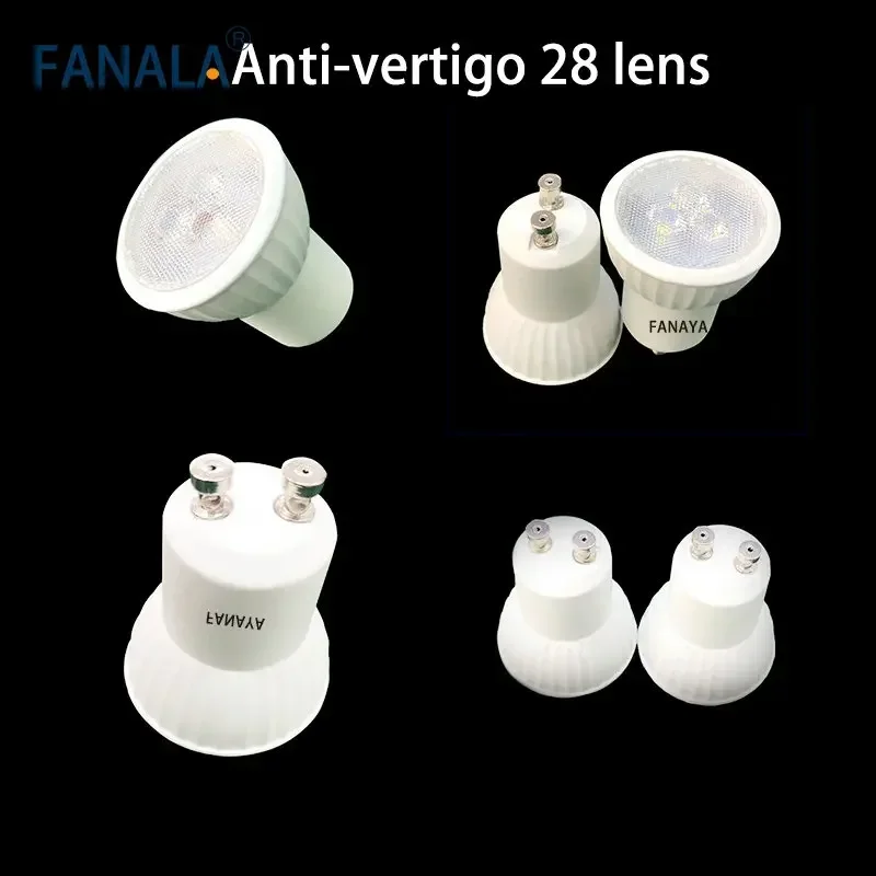 3W Mini GU10 LED Light Bulb SMD 3000/6000K Warm/Cold Light 35Watt Replacement Small 35mm 110V 220V Dimmable [Energy Class A+]