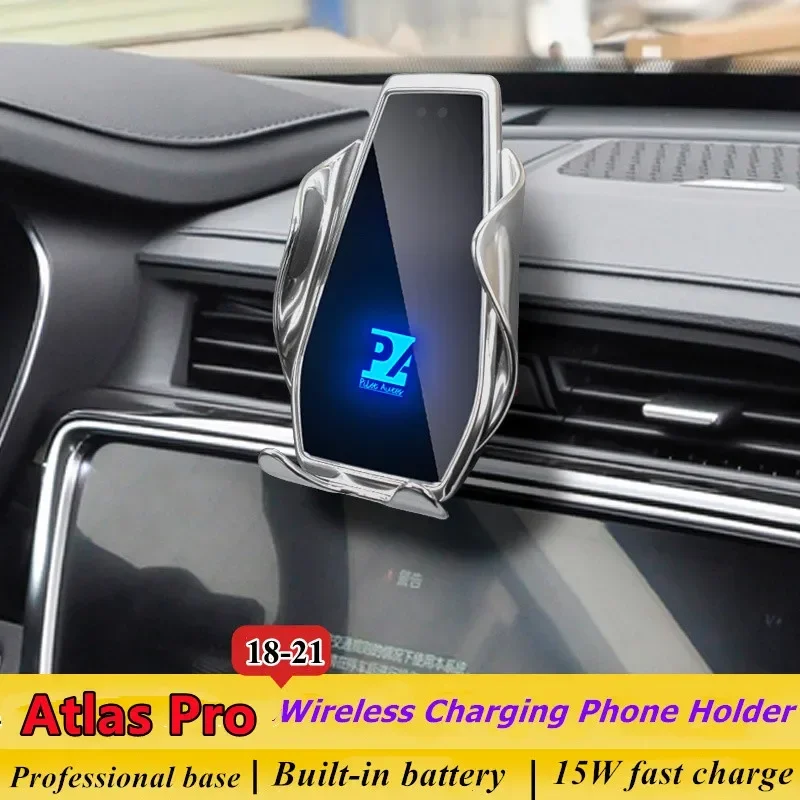 2018-2021 For Geely Atlas Pro Mobile Phone Holder Wireless Charger Car Mount Navigation Bracket GPS Support