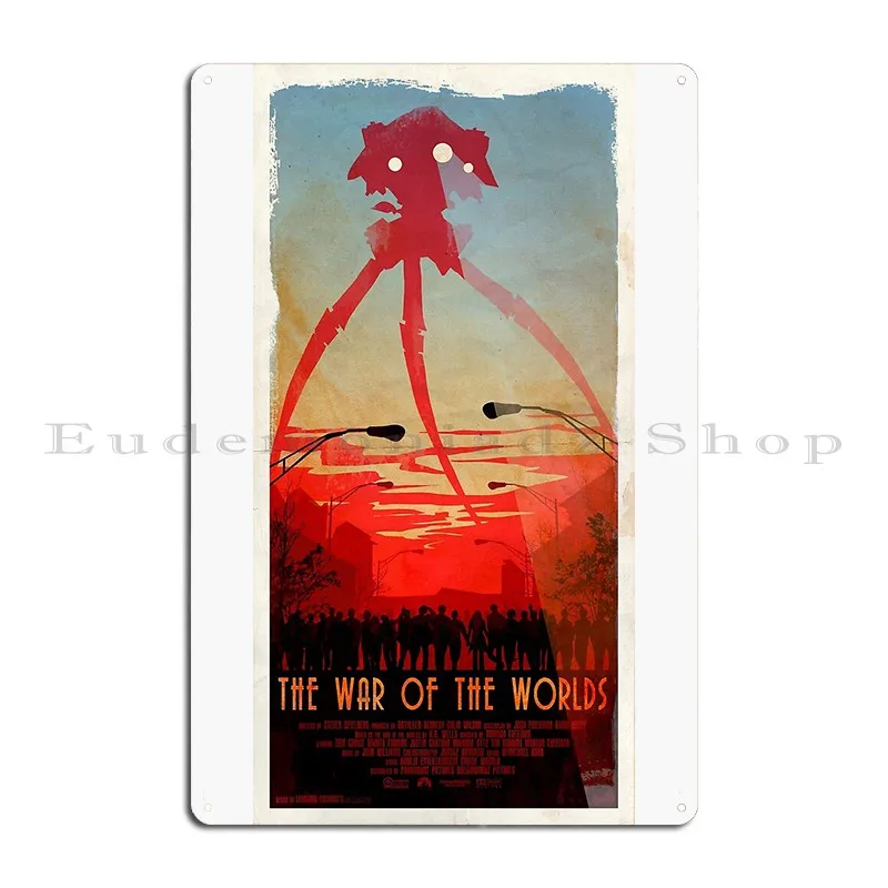 The War Of The Worlds Metal Sign Plaques Kitchen Club Club Customize Vintage Tin Sign Poster