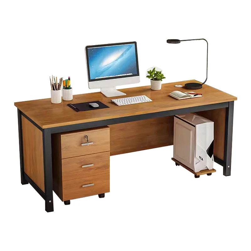 Modern Cheap Desk Workstation with File Cabinet Factory Spot Wholesale Office Furniture boss Office Table Employee Workstation