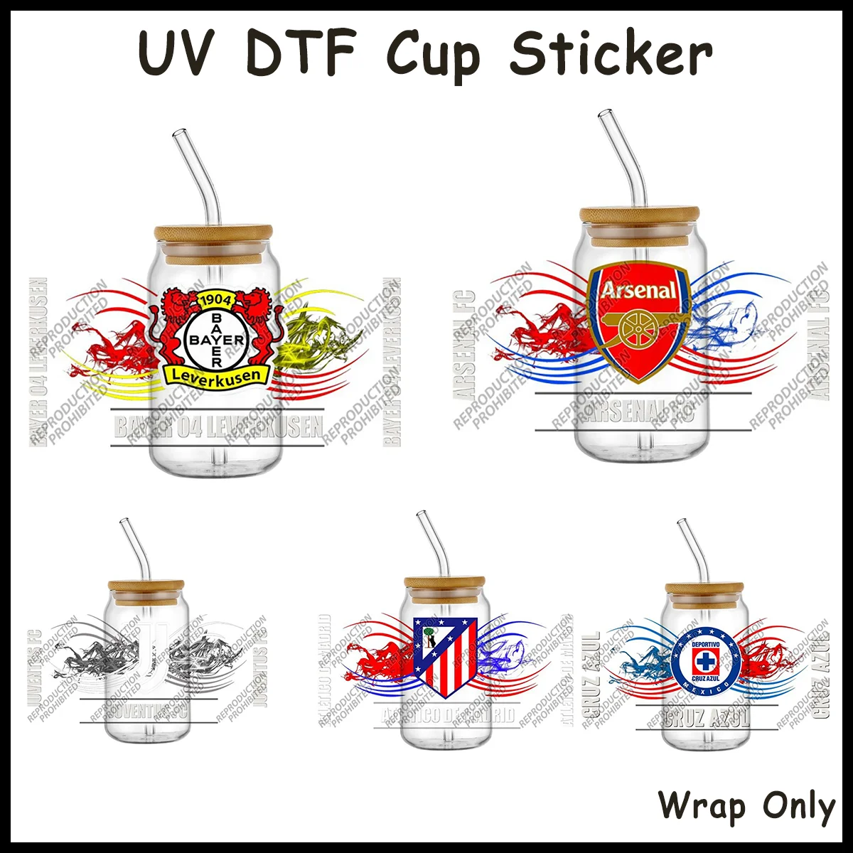 Graffiti Sport UV DTF Becherfolie für 16oz Glasdosen Kalttransfer-Aufkleber Abstraktes Sportthema Wasserdichter Becheraufkleber Bereit zum Anbringen
