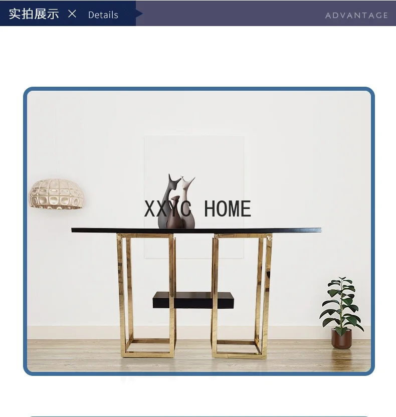 Italian Light Luxury and Simplicity Post-Modern Stainless Steel Plate Curio , Entrance, Hall Cabinet furniture