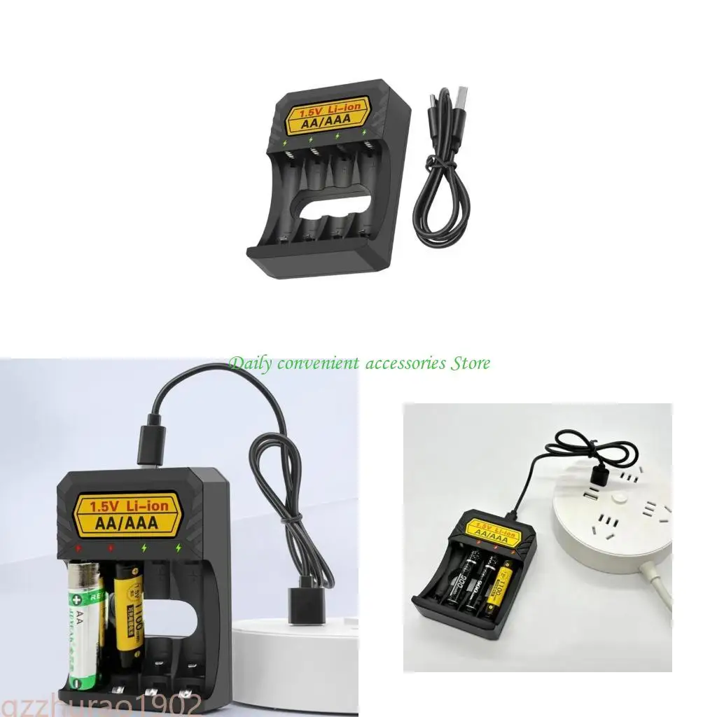 

97QB USB C Lithium Battery for Rechargeable Double/Triple A Battery