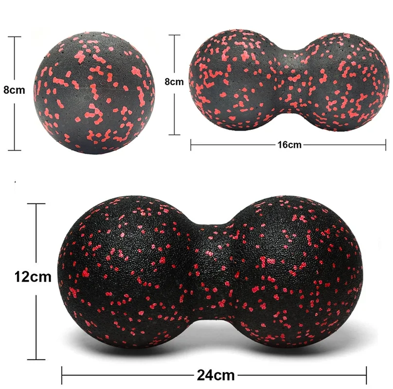 

EPP Lacrosse Myofascia Ball Peanut Massage Ball High Density Lightweight Fitness Body Fascia Exercise Relieve Pain Yoga Ball