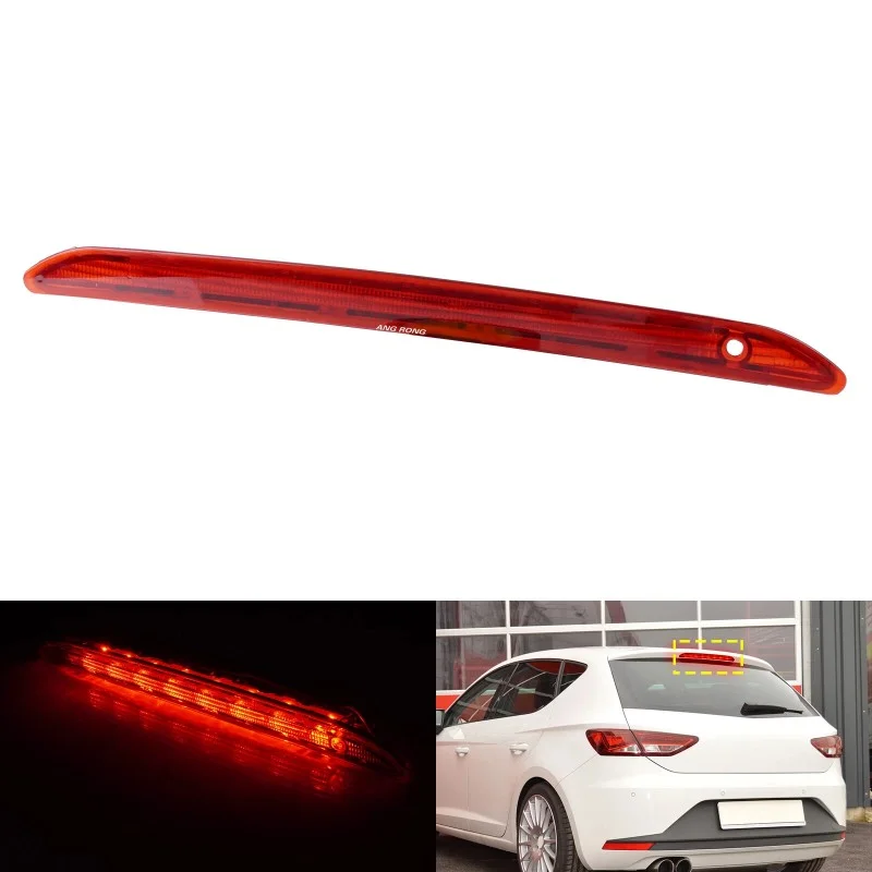 

1pc Car Rear High Level LED Third Brake Stop Light Lamp For Seat Leon MK3 5F 2011-2016 OEM5F0945097 Car Accessories