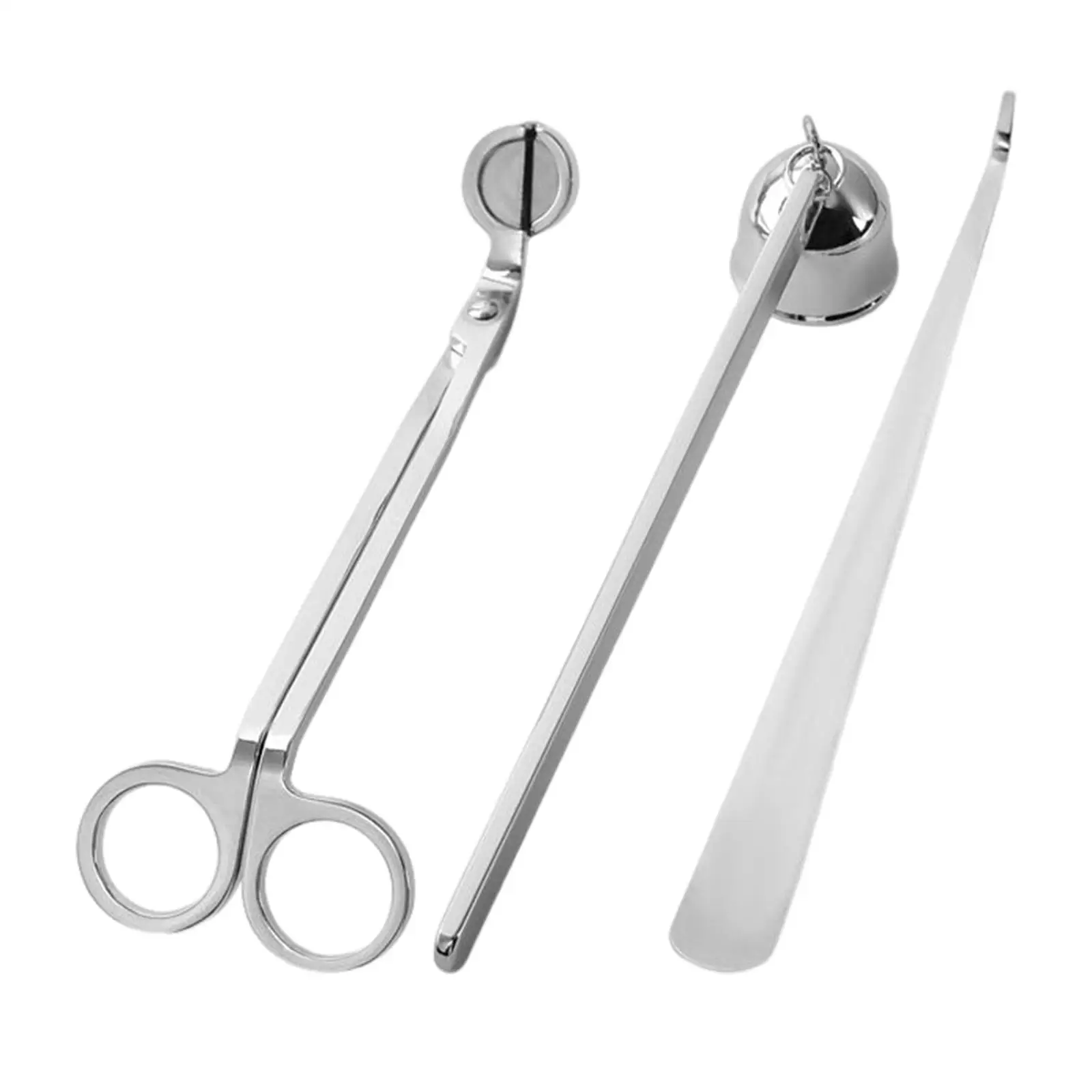 3 Piece Set Stainless Steel Candle Extinguisher Candle Care Kit Wick Trimmer