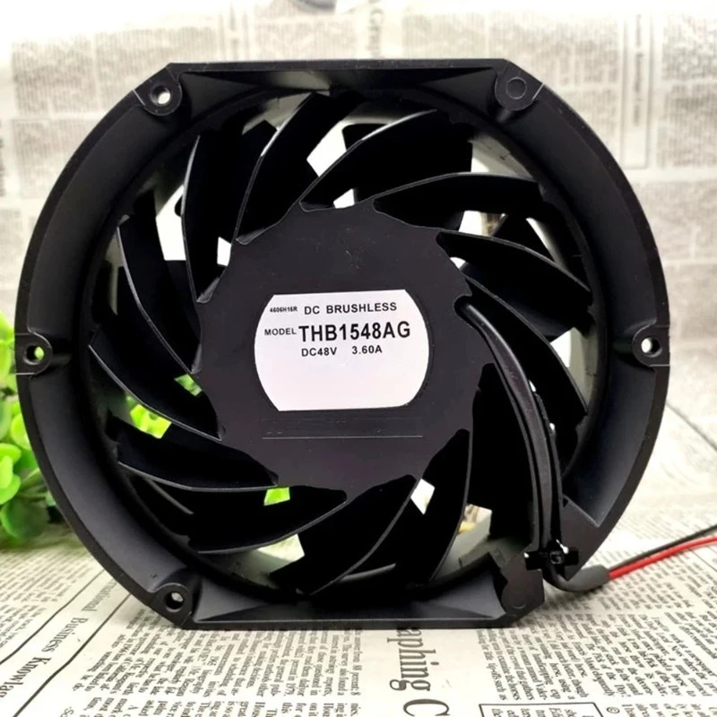 THB1548AG DC48V 3.60A 172x150x51mm Brushless Cooling Fan High Airflow for Inverter Air Compressor Equipment