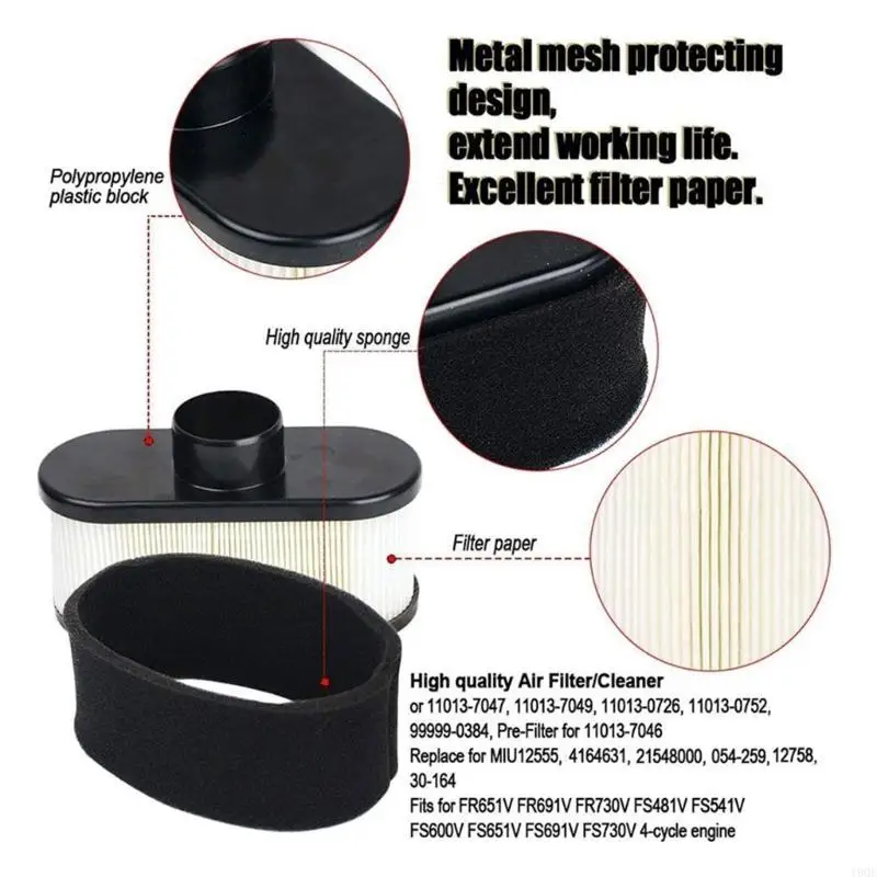 19QE سهلة الاستخدام مرشح مجموعة مرشح جزازة مرشح الهواء البلاستي