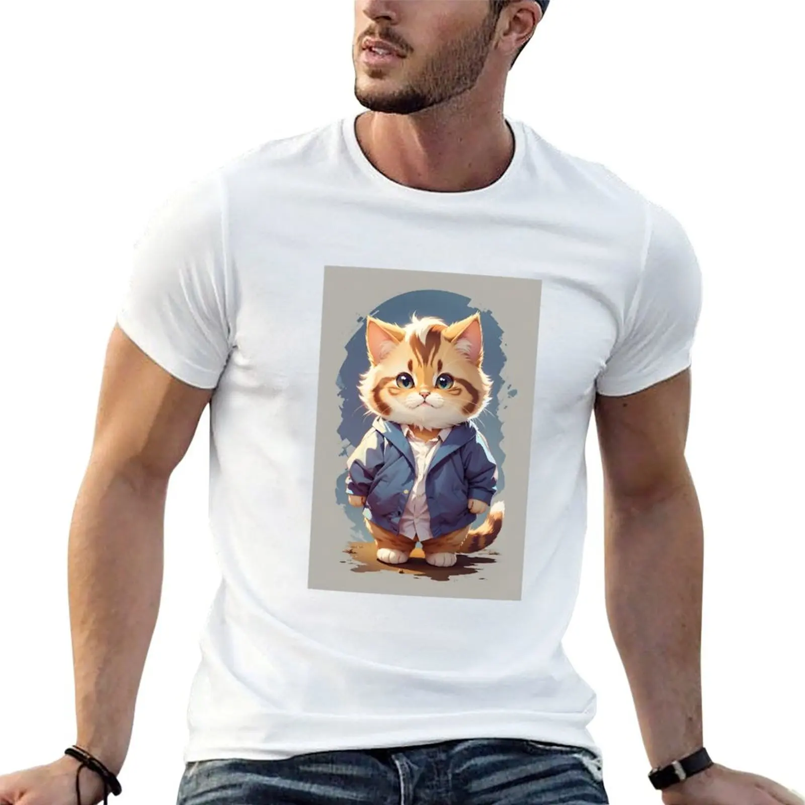 

garfeild sticker cute Student T-Shirt t shirt personalised g man t shirts for men T-Shirt