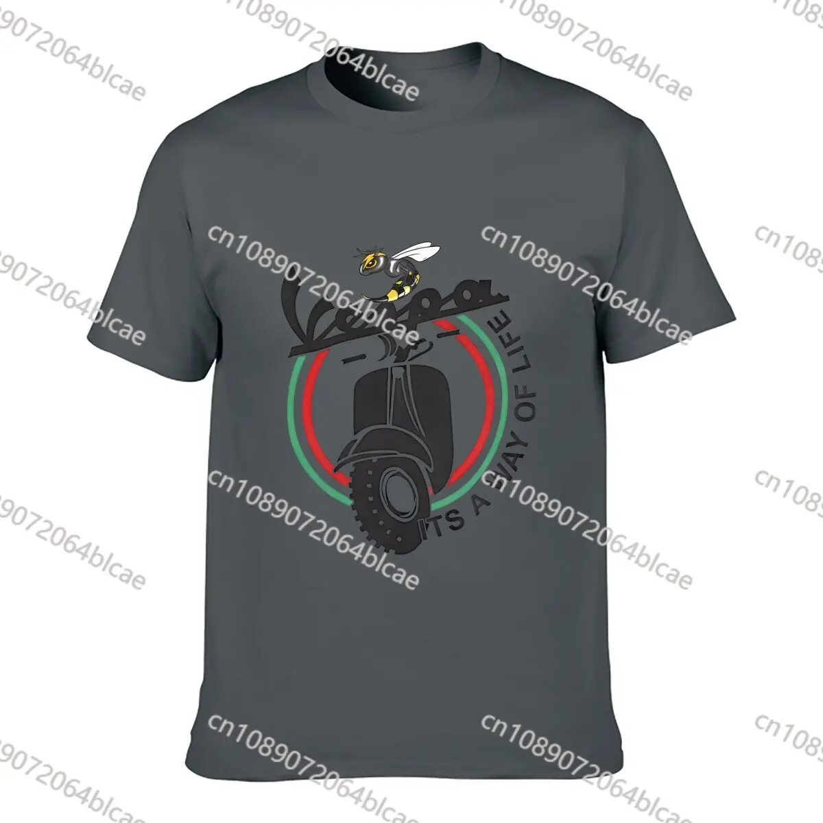 V-Vespas Motorbike Logo T Shirt Harajuku T-Shirts Short-Sleeved Y2K Retro Tshirt Summer Cotton O Neck 4XL 5XL 6XL Top Tees