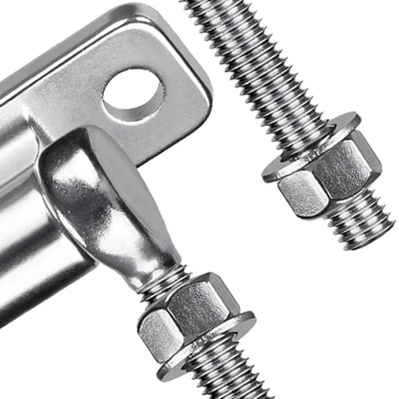 2pcs dễ cài đặt cổng bản lề cường độ cao bằng thép không gỉ J lông