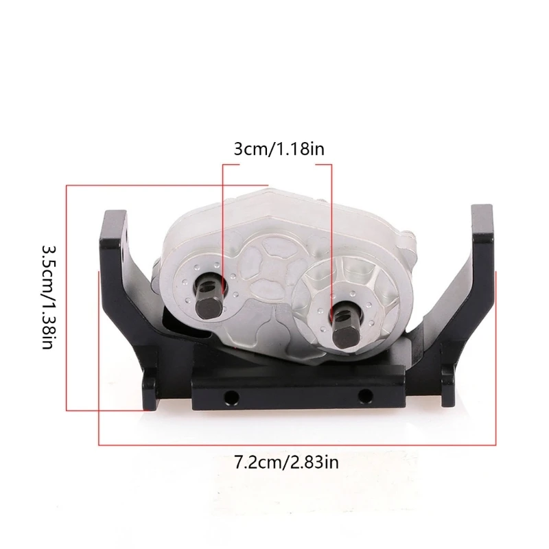 กล่องเกียร์โลหะ เคส สำหรับ 1/10 รีโมทคอนโทรล Crawler Climbing Truck SCX10