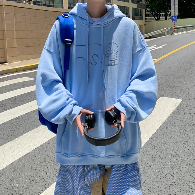 Korean Street Hoodie Harajuku Cute Pattern Hoodies Oversized Baggy Male Women Hooded Sweatshirt Unisex Pullover Sweatshirts AliExpress