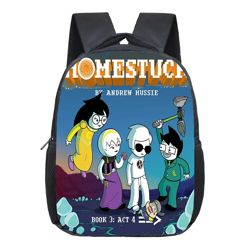 Homestuck لعبة نمط حقيبة الظهر صبي فتاة عادية الكرتون المدرسية يمكن DIY بها بنفسك موضة حقائب الظهر للطلاب حقيبة المدرسة رياض الأطفال #3
