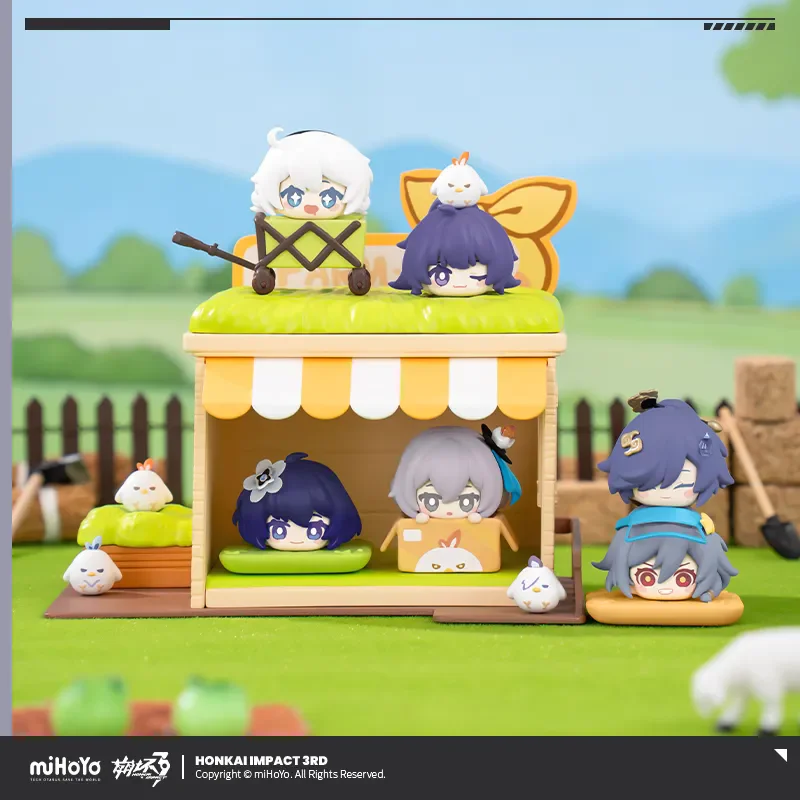 miHoYo Official Game Honkai Impact 3 Anime Doll Seele Fuka Kiana Desktop Ornament Cartoon Model Pendant Cosplay Halloween Gifts