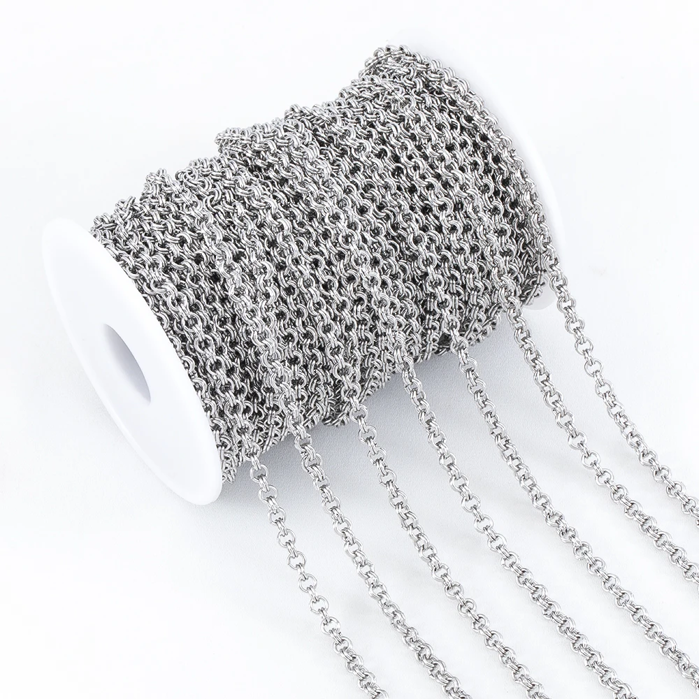 1meter Gold Farbe Edelstahl Ketten Stern Link Ketten DIY für Frauen Halskette Armband Schmuck Herstellung Komponenten DIY Keine verblasst