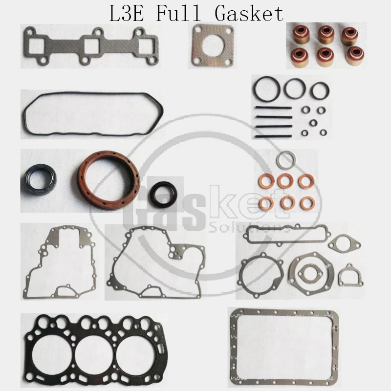 

L3E S4E S4E2 S4E-2 Full Overhaul Head Gasket Set Kit Compatible for Mitsubishi Engine PelJob