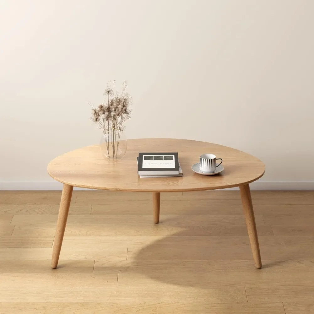 

Простой скандинавский современный минималистский центральный журнальный столик середины века для гостиной