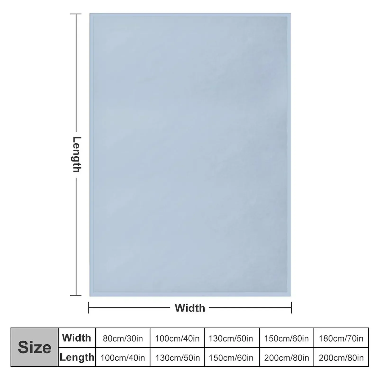 Eye Relaxing Light Steel Blue Solid Plain Color / Special Color Throw Blanket Thin Shaggy bed plaid For Sofa Thin Blankets