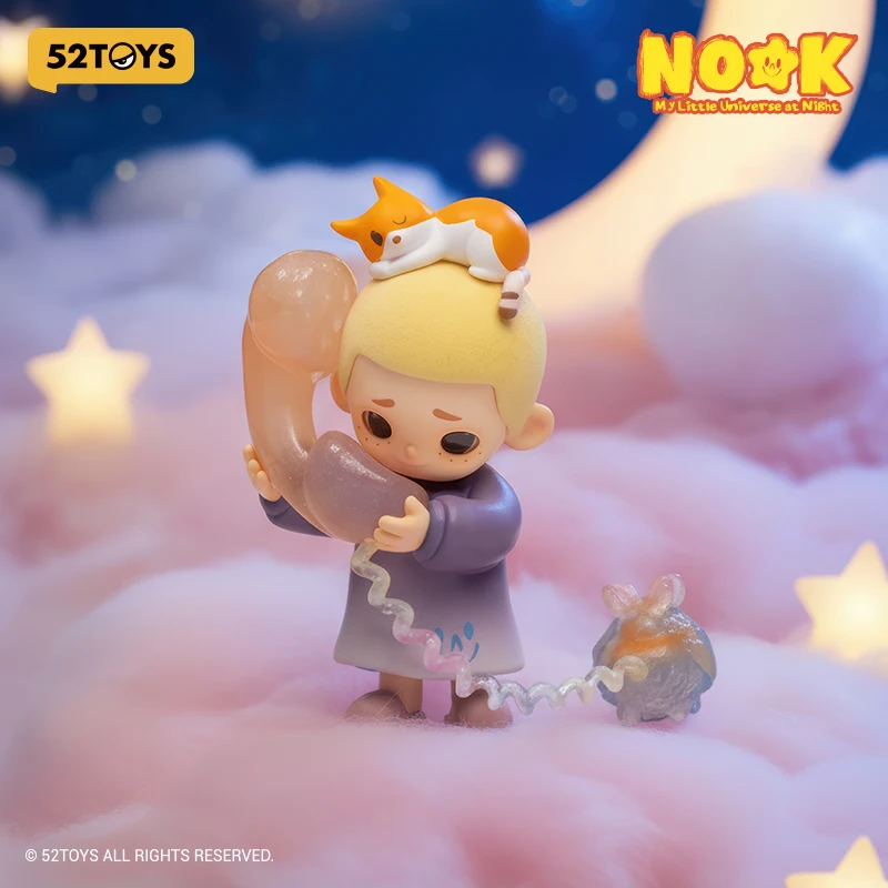 52TOYS NOOK My Little Universe at Night، صندوق أعمى، قطعة واحدة من شخصيات الحركة العشوائية القابلة للجمع هدية تزيين سطح المكتب #3
