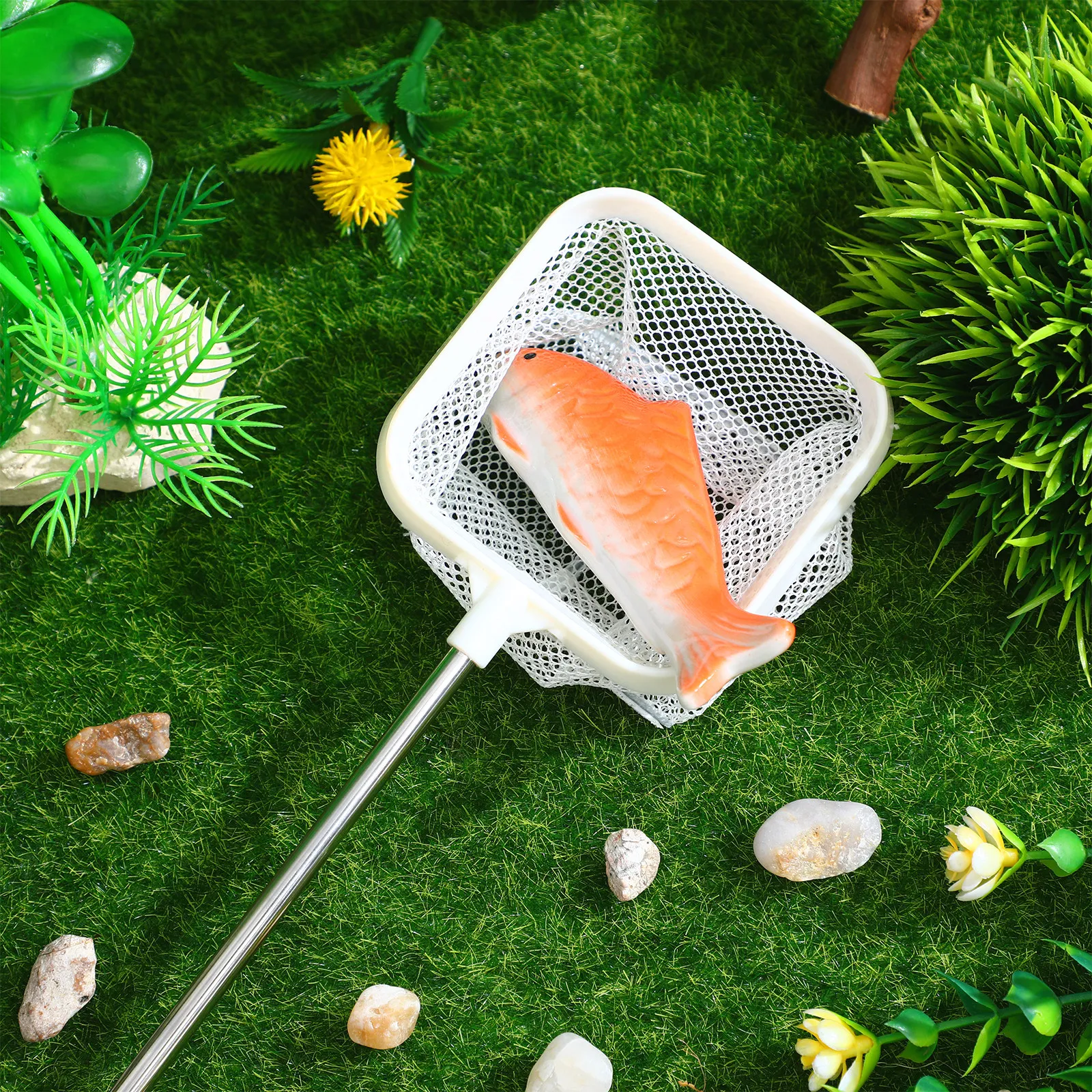 ตาข่ายตกปลาแบบยืดหดได้ น้ำหนัก - Fish Net Handle บทวิจารณ์และราคา