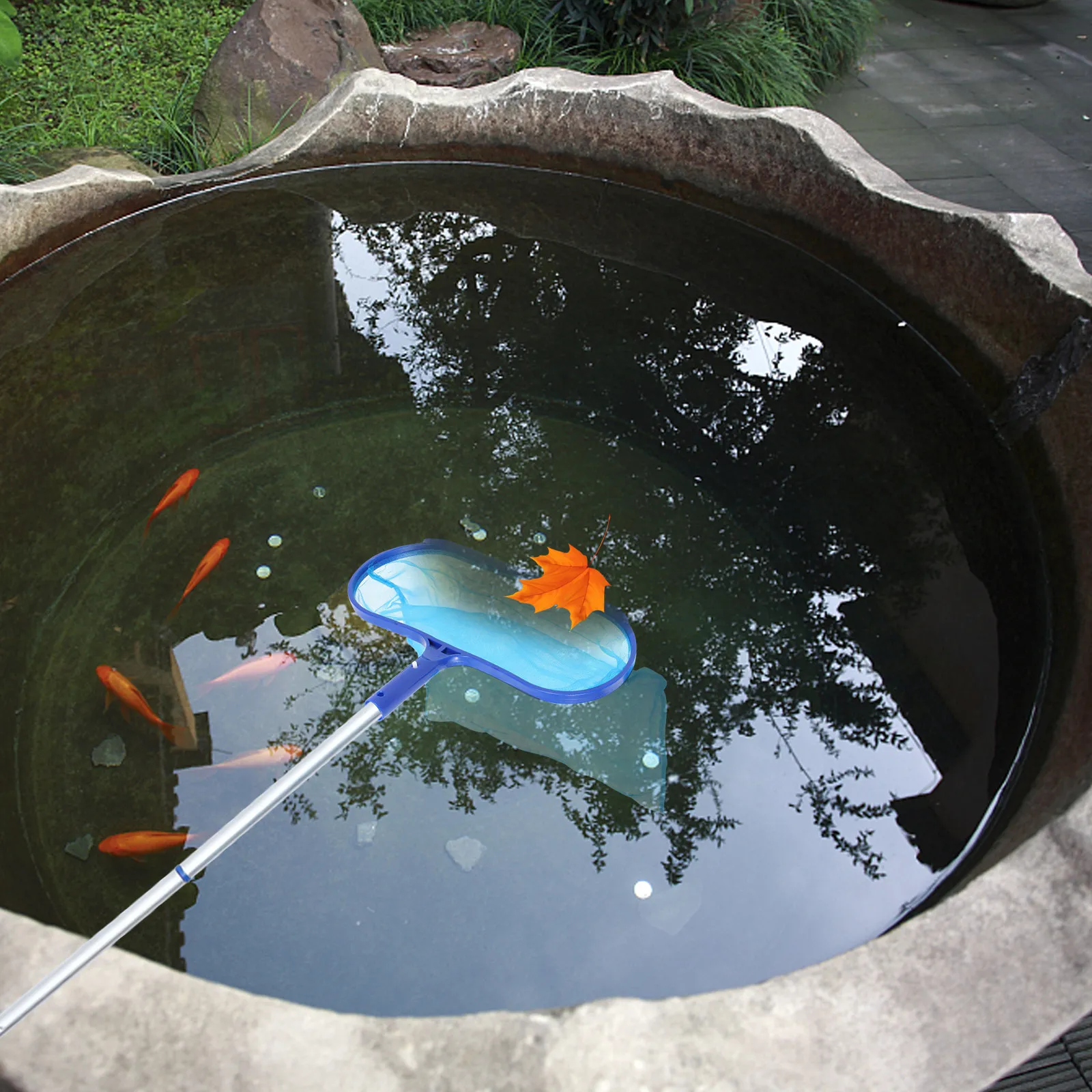 

Efficient Pool Leaf Net Skimmer for Swimming Pools Ponds Hot Tubs Fountains and Inflatable Pools Quick Reliable Cleaning