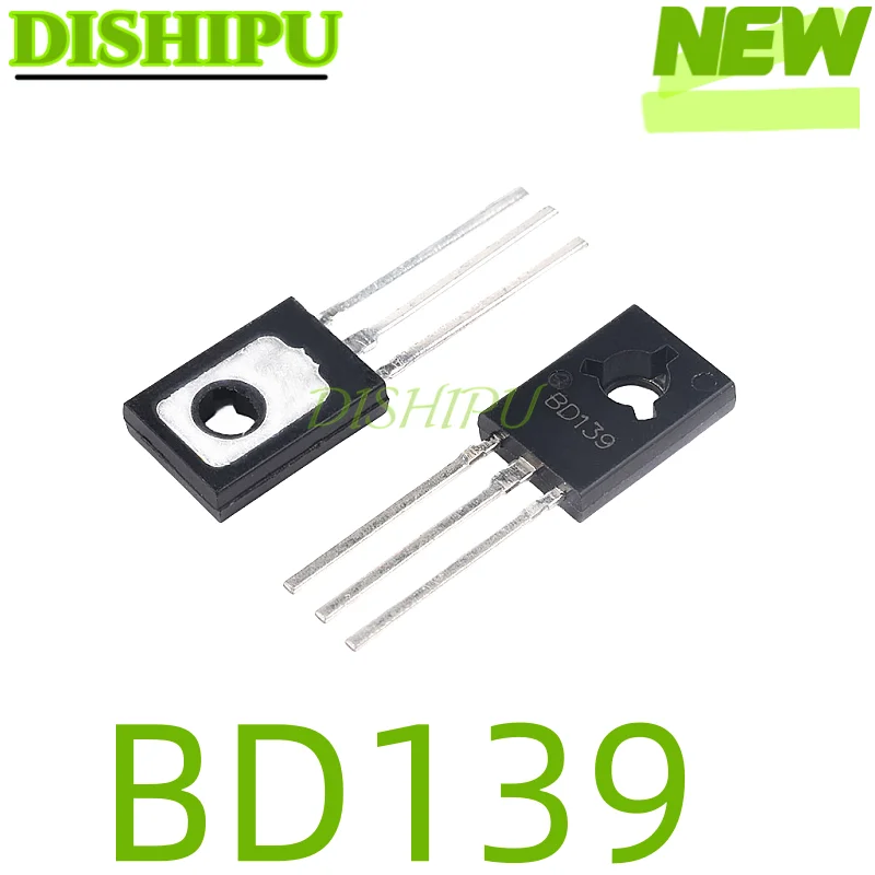 10PCS in-line triode BD139 NPN BD140 PNP 1.5A/80V TO-126 power transistor pair