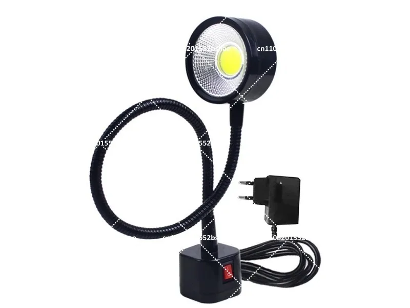 LED Work Light Magnetic Base Flexible Gooseneck Lamp 220V 5W for Lathe Milling Drill Press Industrial Lighting EU Plug