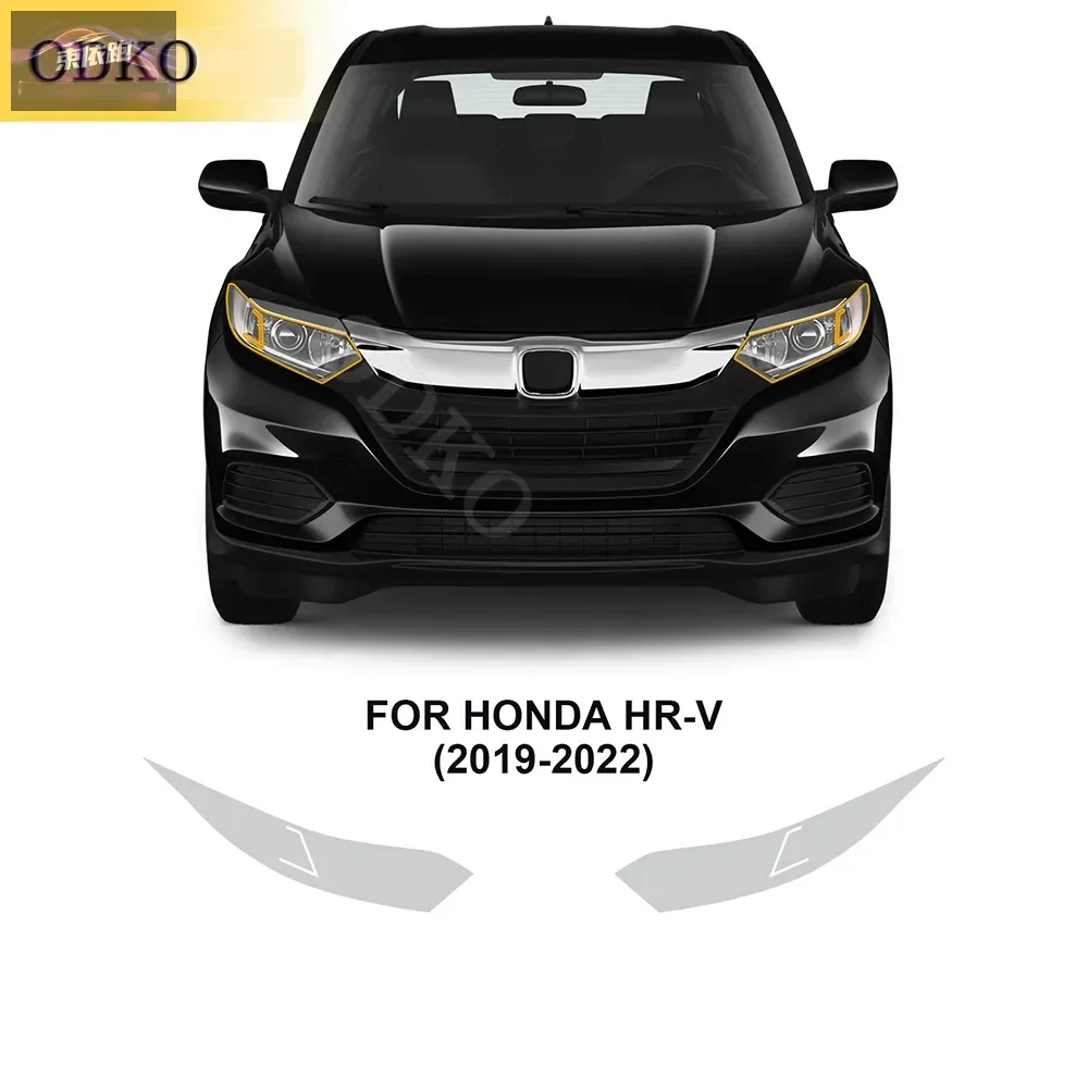 

Car Headlights Taillights Protective Film For Honda HRV 2019-2022 Front Anti Scratch Black Transparent TPU Sticker Accessories
