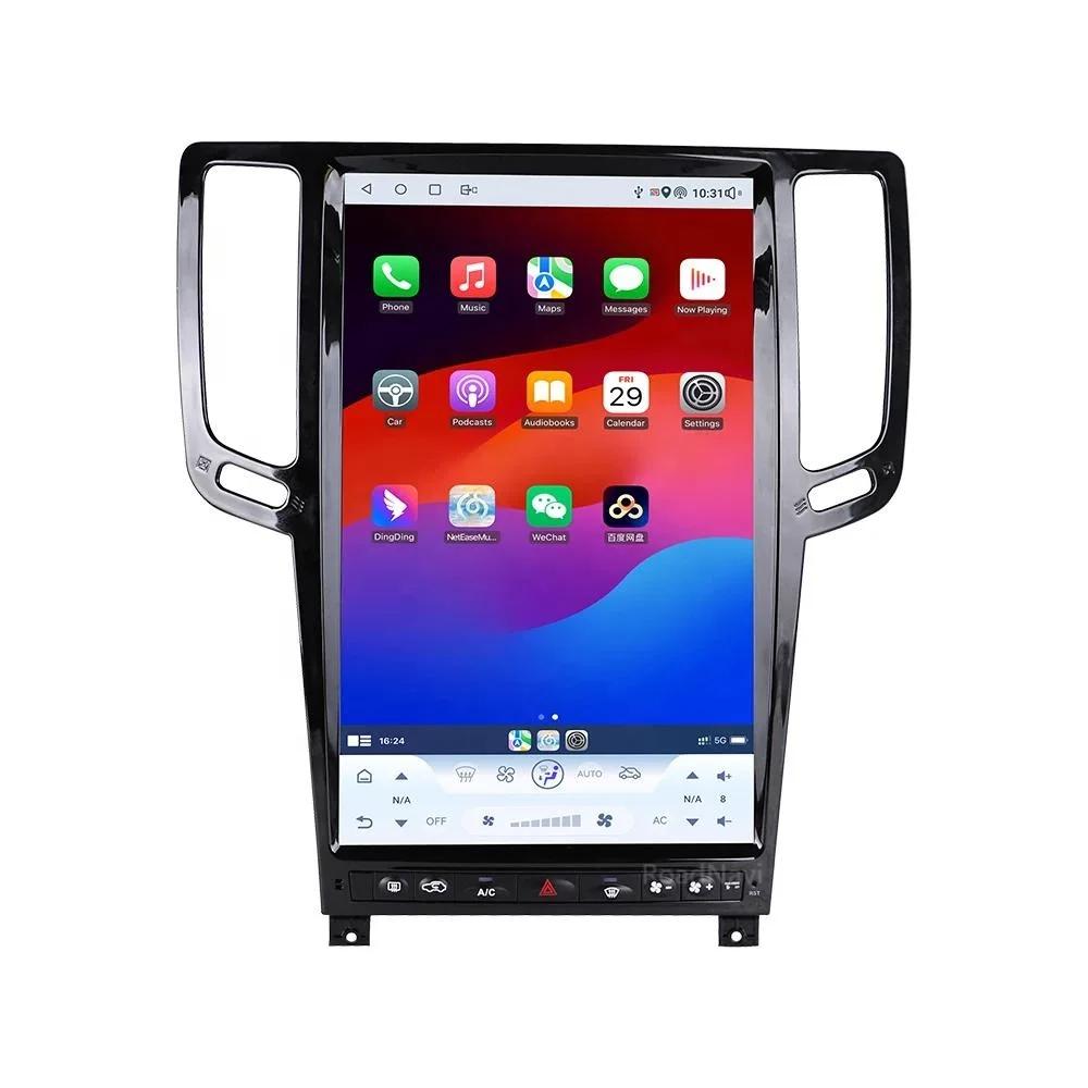 Lettore multimediale per auto da 14,5 '' per Infiniti G37 G35 G25 G37S 2007 - 2013 Carplay GPS Navi 4G 360