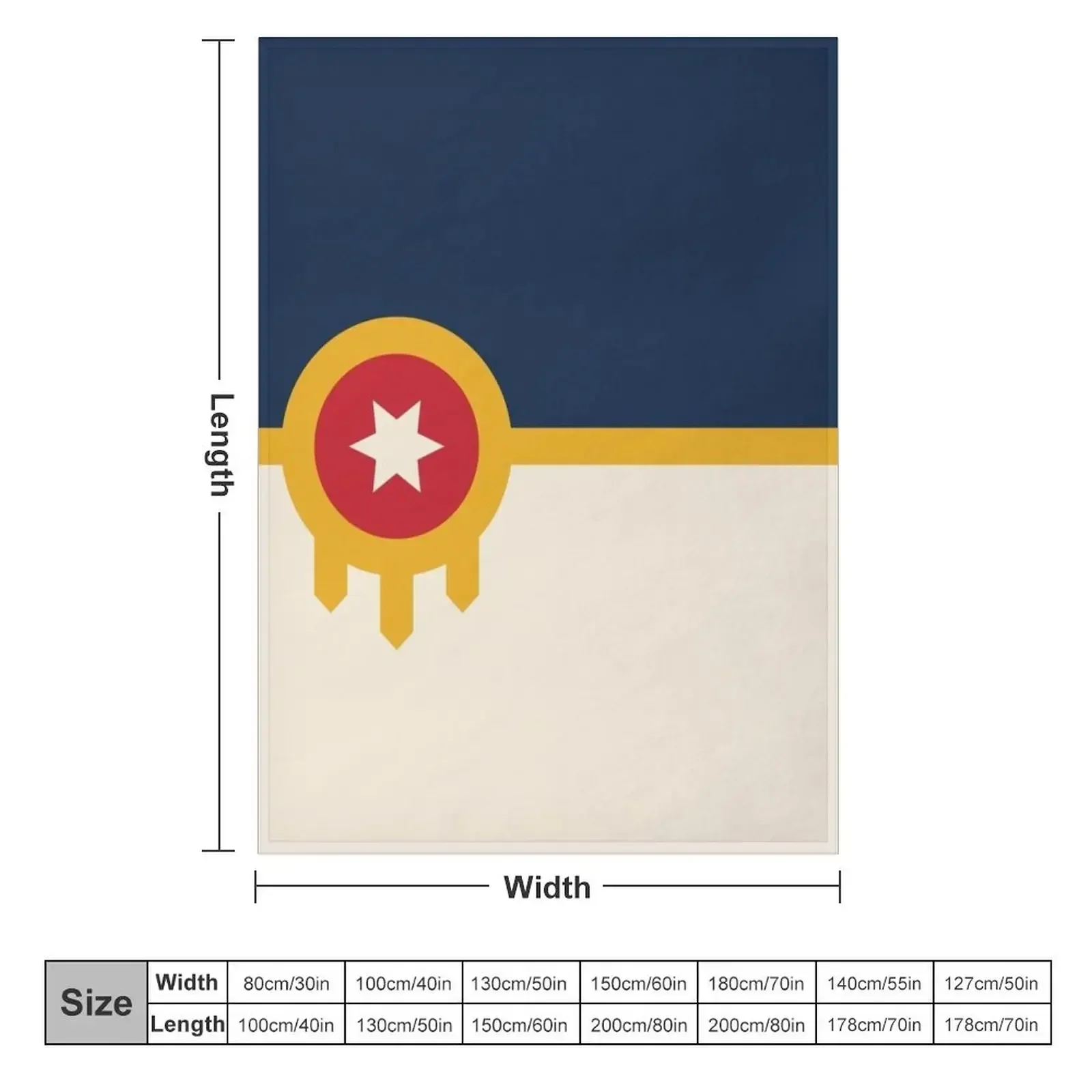 Tulsa Flag Throw Blanket Luxury Throw Luxury Brand Blankets