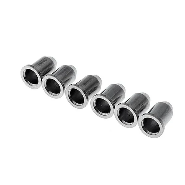 

6pcs Electric Guitar Body String Buckle Mounting Ferrule Bushing Silver Durable Iron Alloy Plated Decoration Accessory For