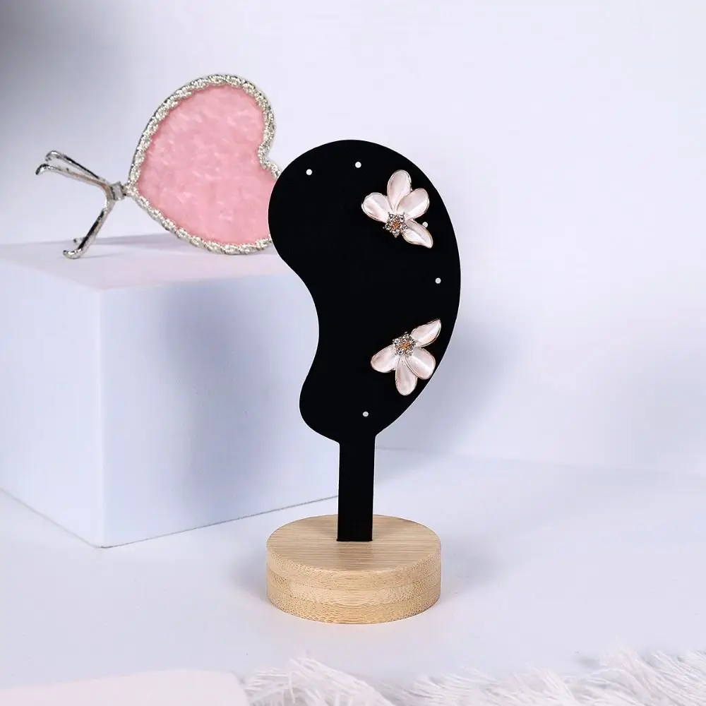 Ear Shaped Earring Display Stand Jewelry Rack Ear Model Jewelry Earring Holder Storage Rack Wooden Ear Clip Stud Organizer
