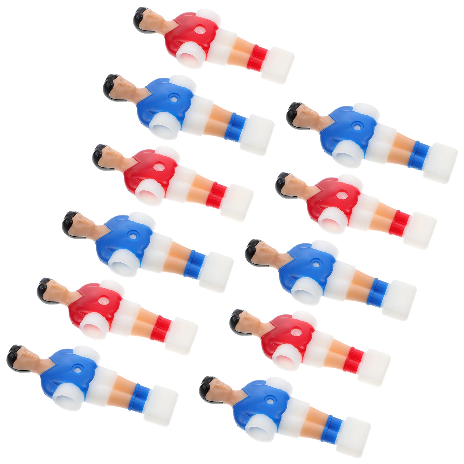 

11 Pcs Football Machine Player Table Mini Desktop Foosball Replacement Parts Plastic Game Soccer Child