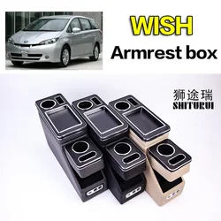 FOR Toyota wish  row front railing box set general business armrest central store  Business car 3th 15CM16CM