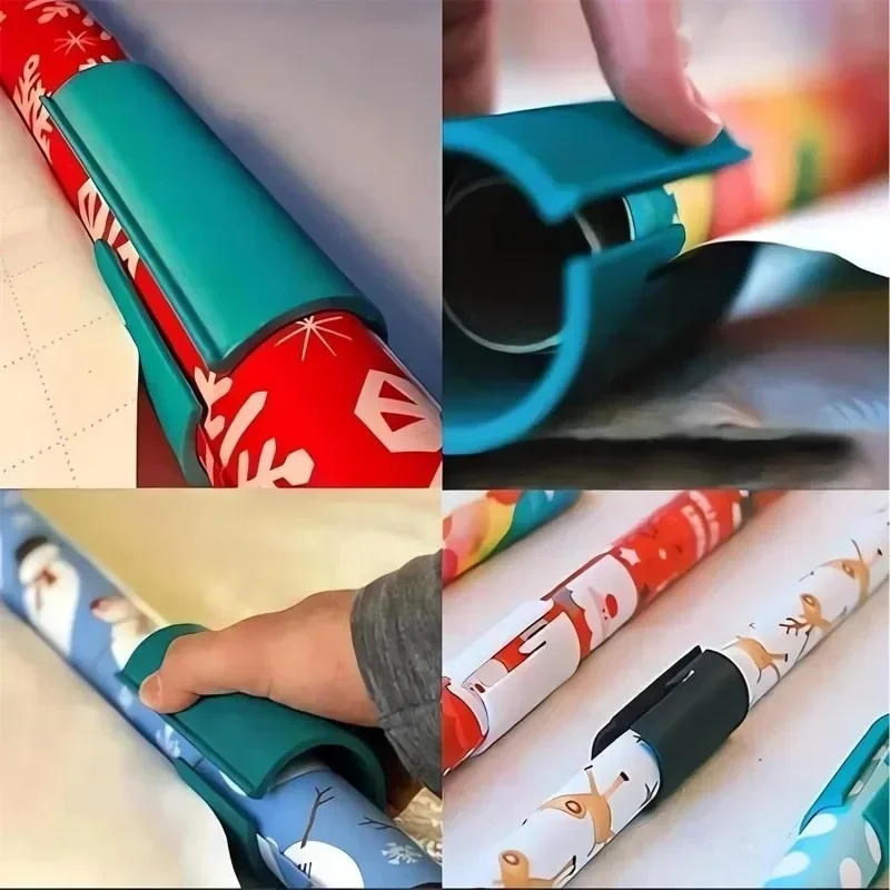 Cortador de papel para embrulho de presente, máquina de pintura de parede, cortador de papel de rolo, ferramenta de corte de papel de cilindro essencial de natal diy ing